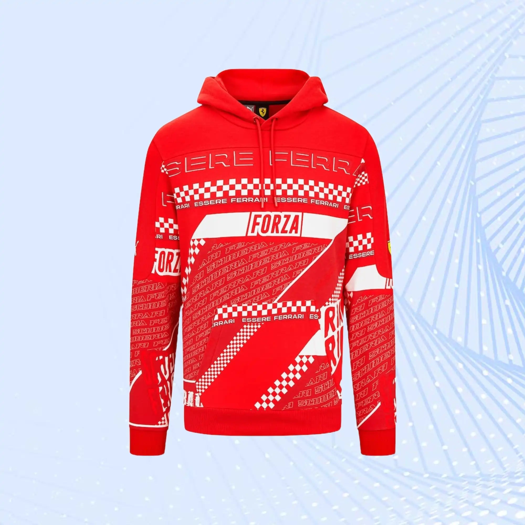 Scuderia Ferrari Puma Graphic Hoodie- Red - view 2
