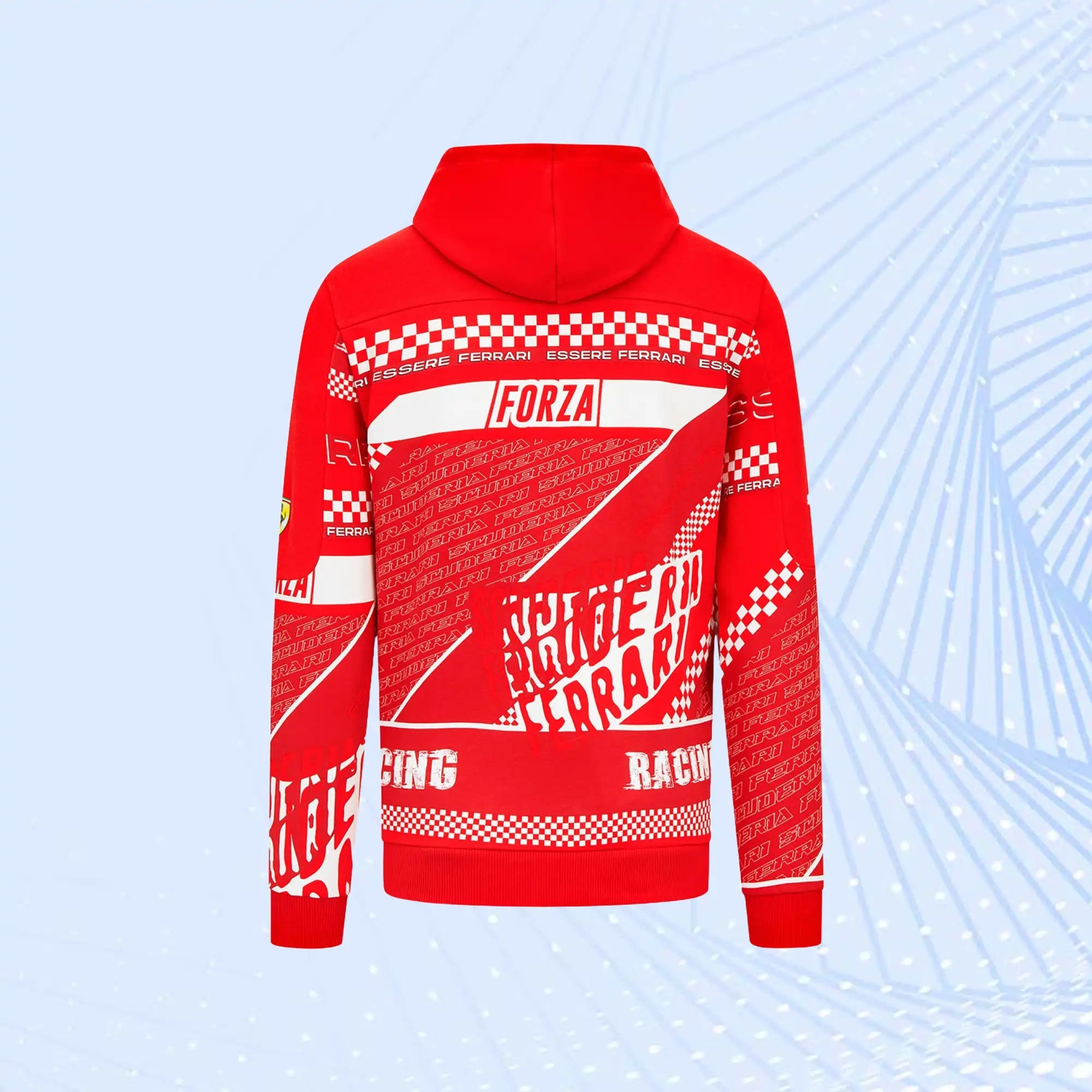 Scuderia Ferrari Puma Graphic Hoodie- Red - view 3