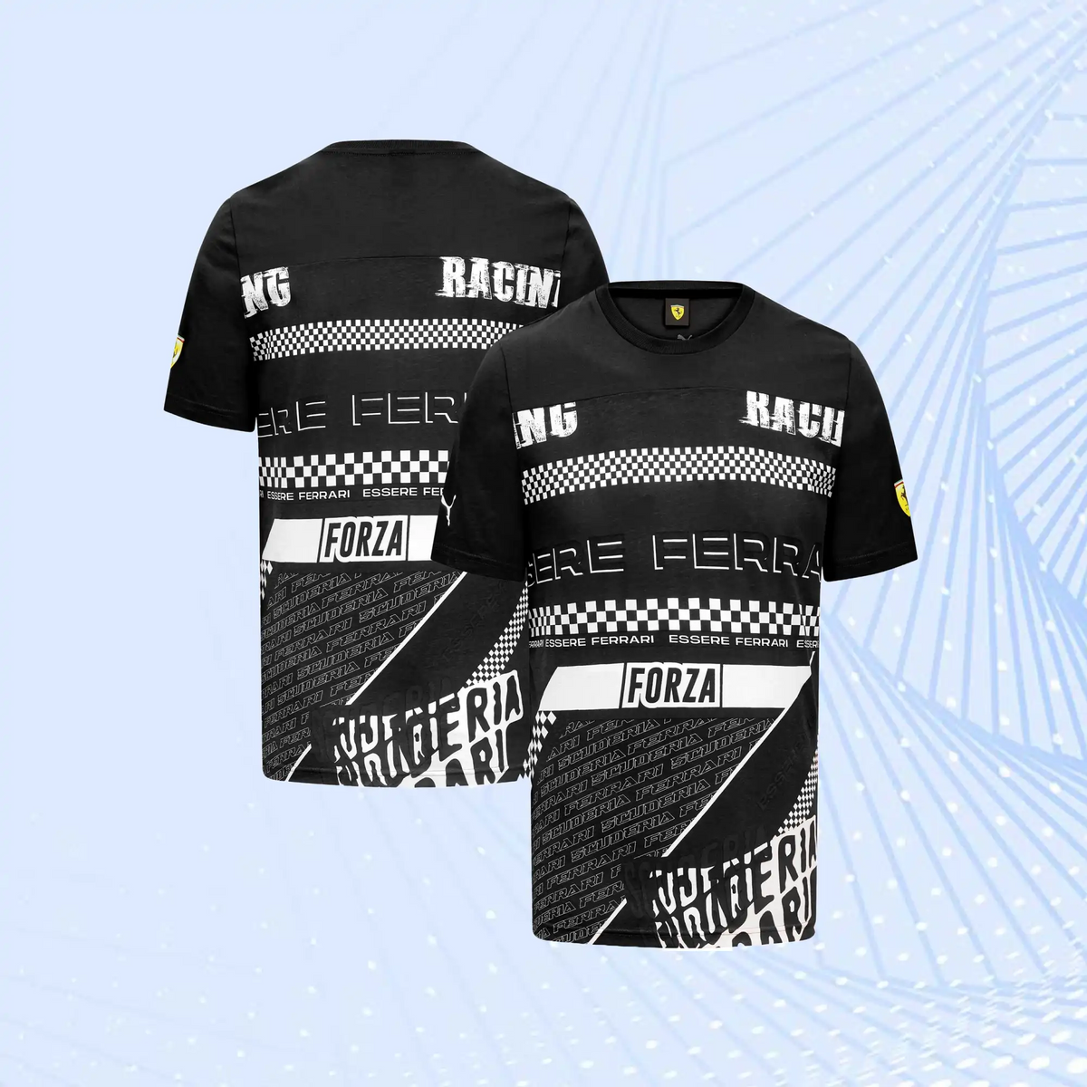 Scuderia Ferrari Puma Graphic T-Shirt- Black - view 1