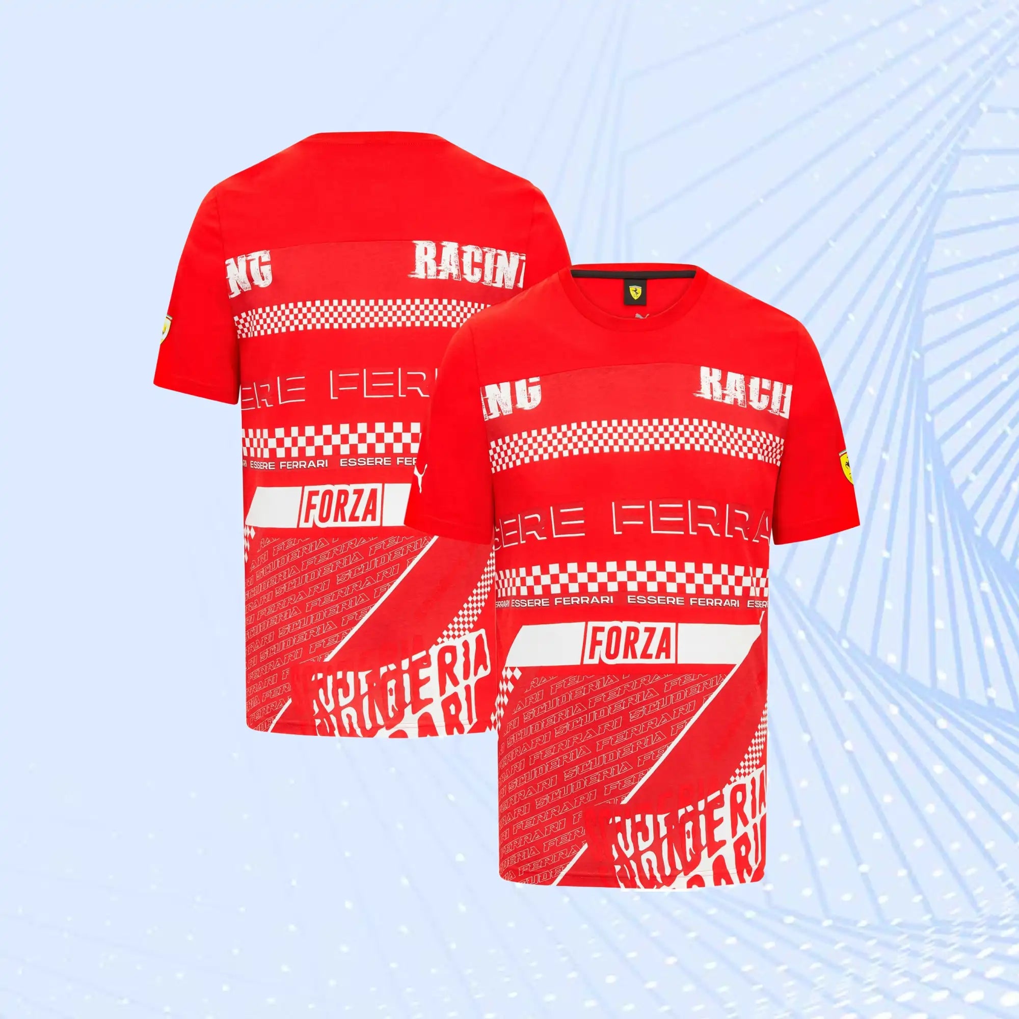 Scuderia Ferrari Puma Graphic T-Shirt- Red - view 1