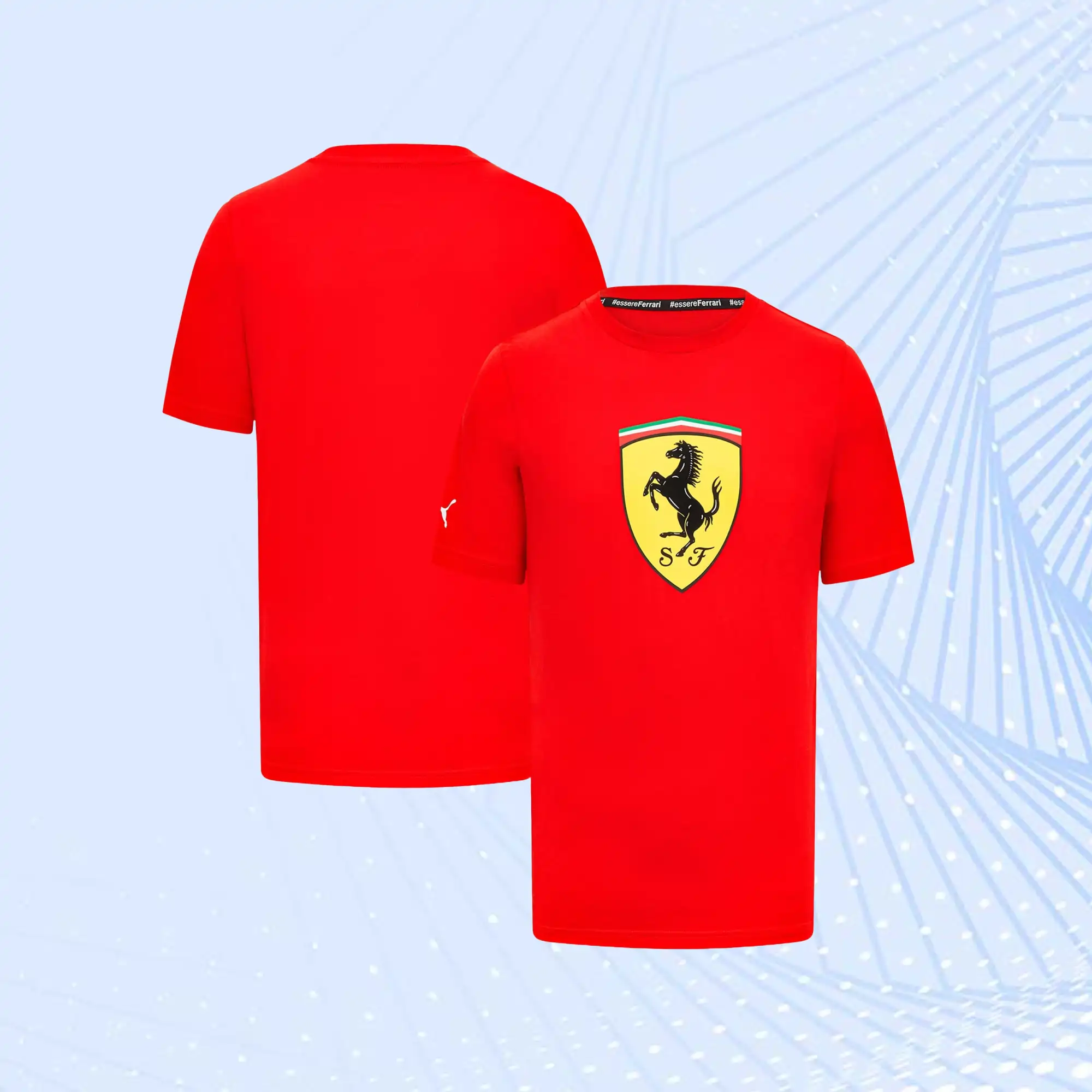 Scuderia Ferrari Puma Large Shield T-Shirt- Red - view 1
