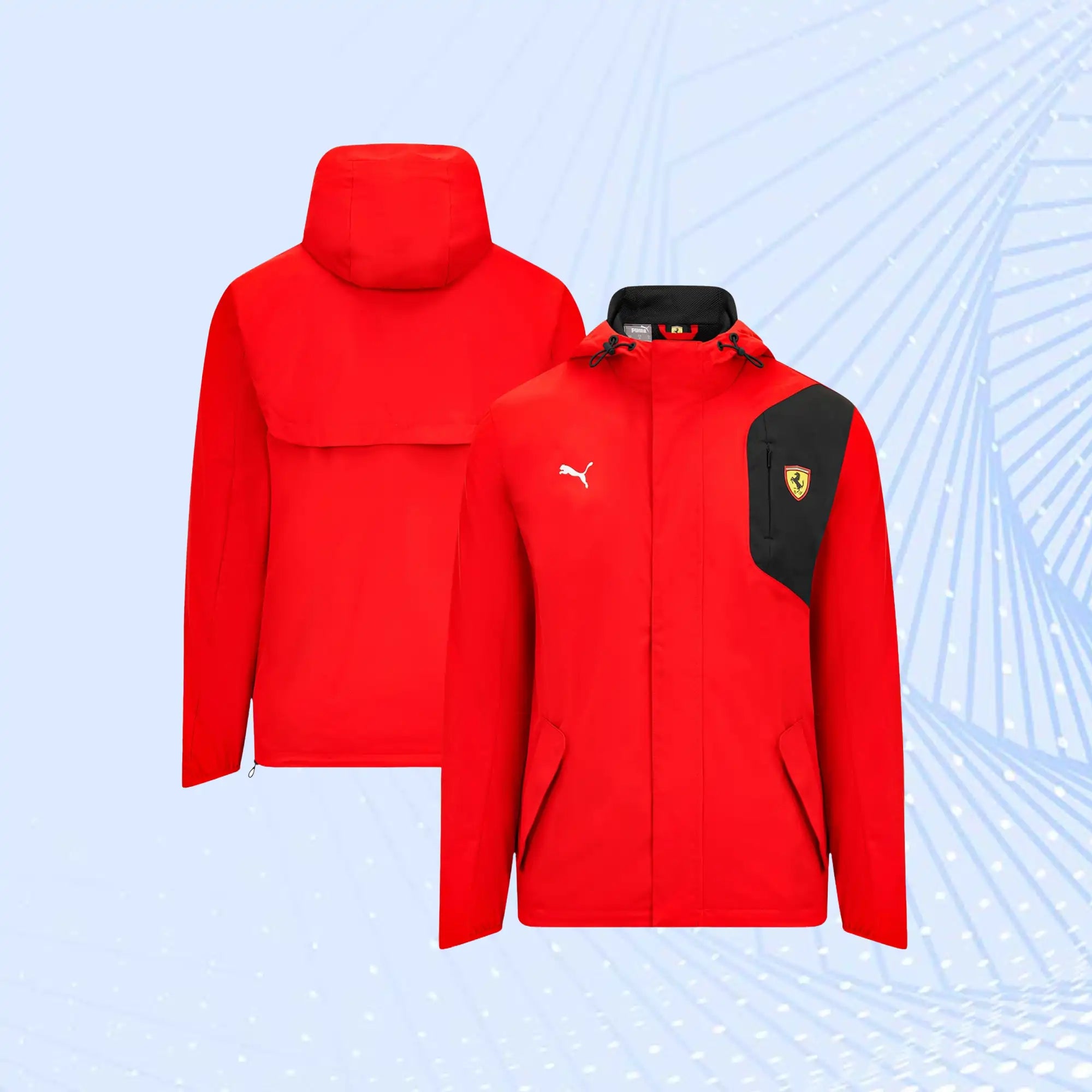 Scuderia Ferrari Puma Rain Jacket- Red - view 1