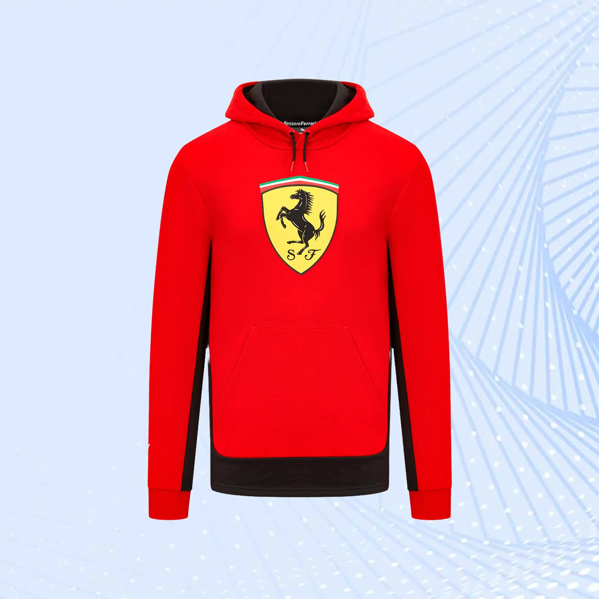 Scuderia Ferrari Puma Shield Hooded Sweat- Red - view 2