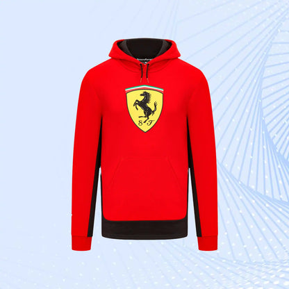 Scuderia Ferrari Puma Shield Hooded Sweat- Red - view 2