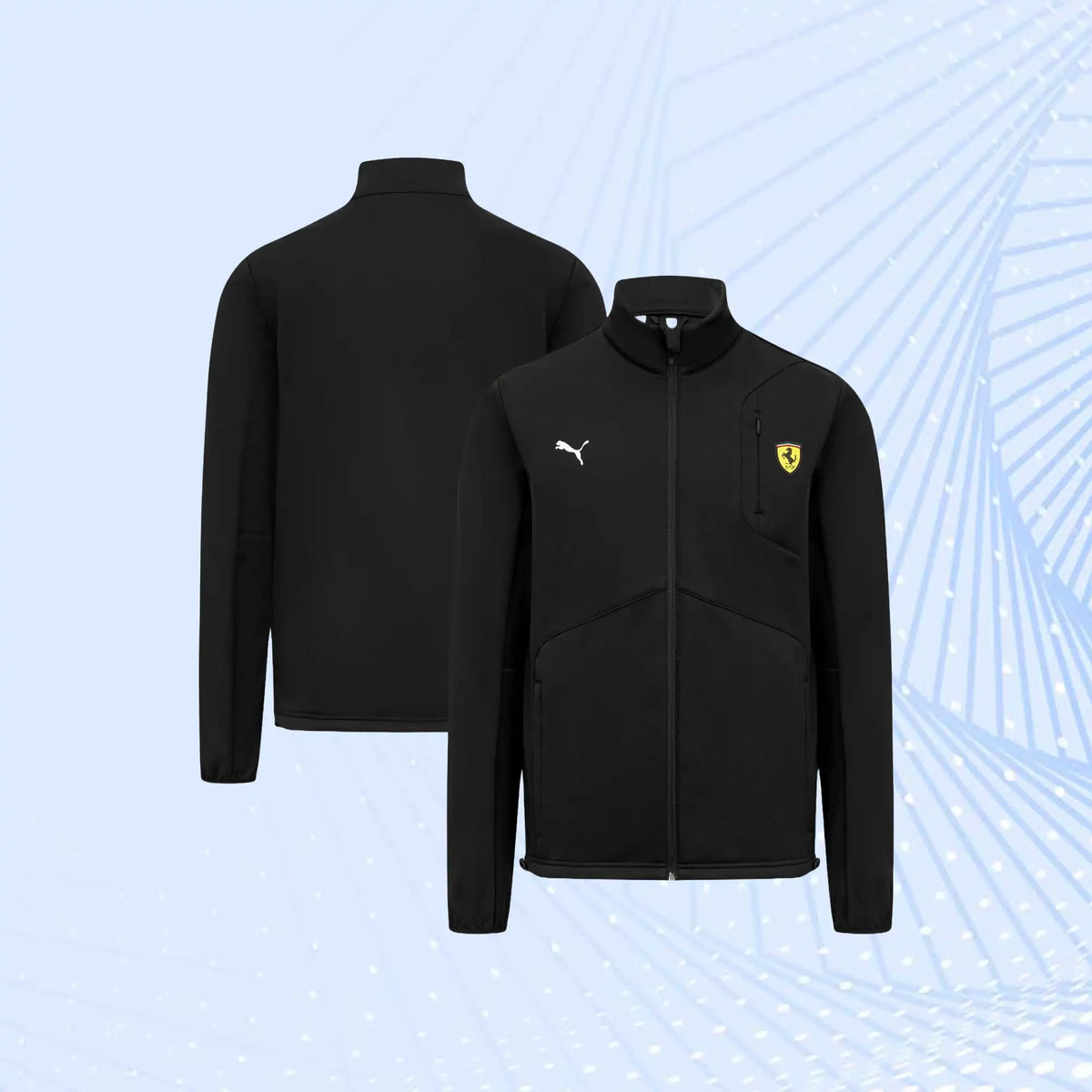 Scuderia Ferrari Puma Softshell Jacket- Black - view 1