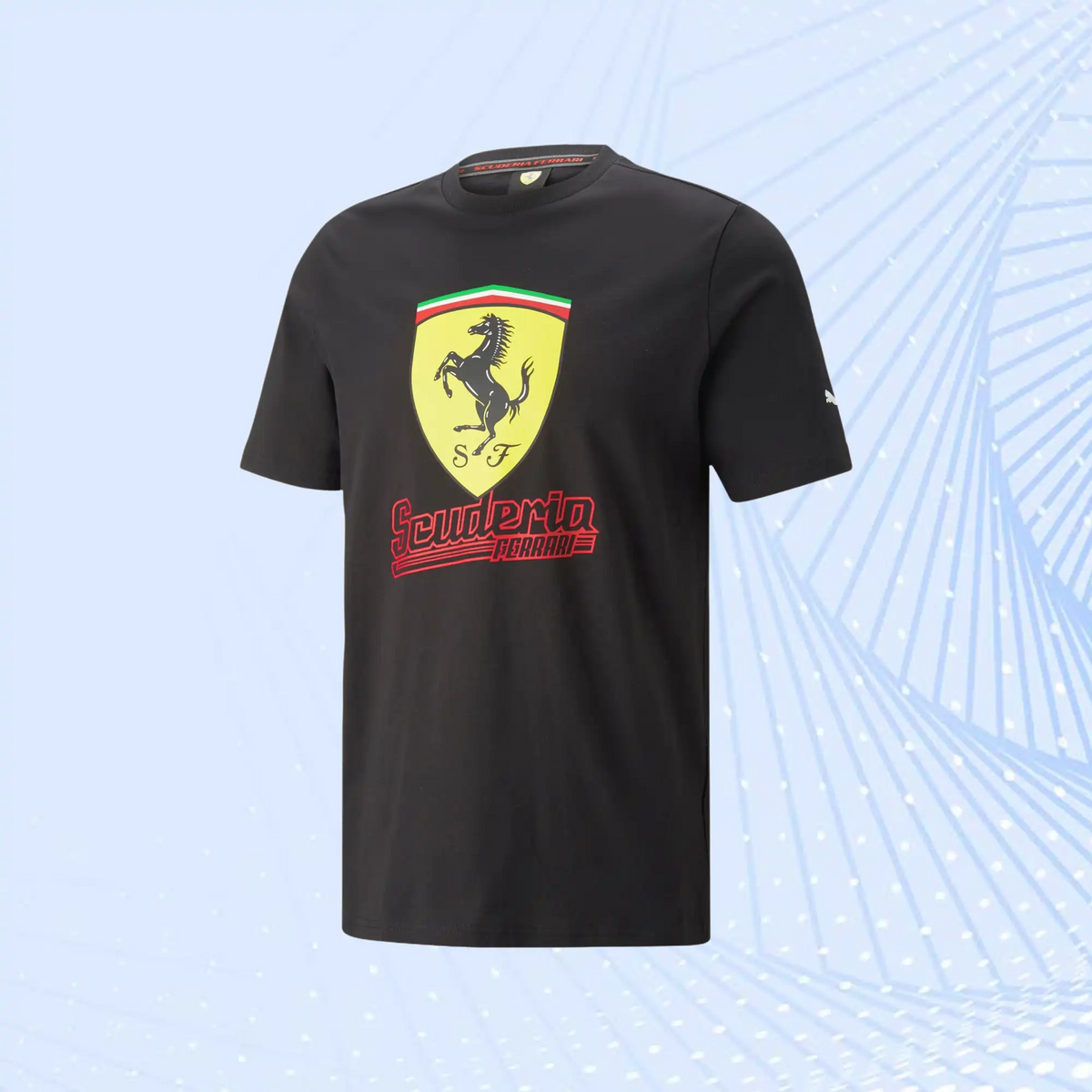 Scuderia Ferrari Race Big Shield T-Shirt Heritage by Puma- Black - view 2