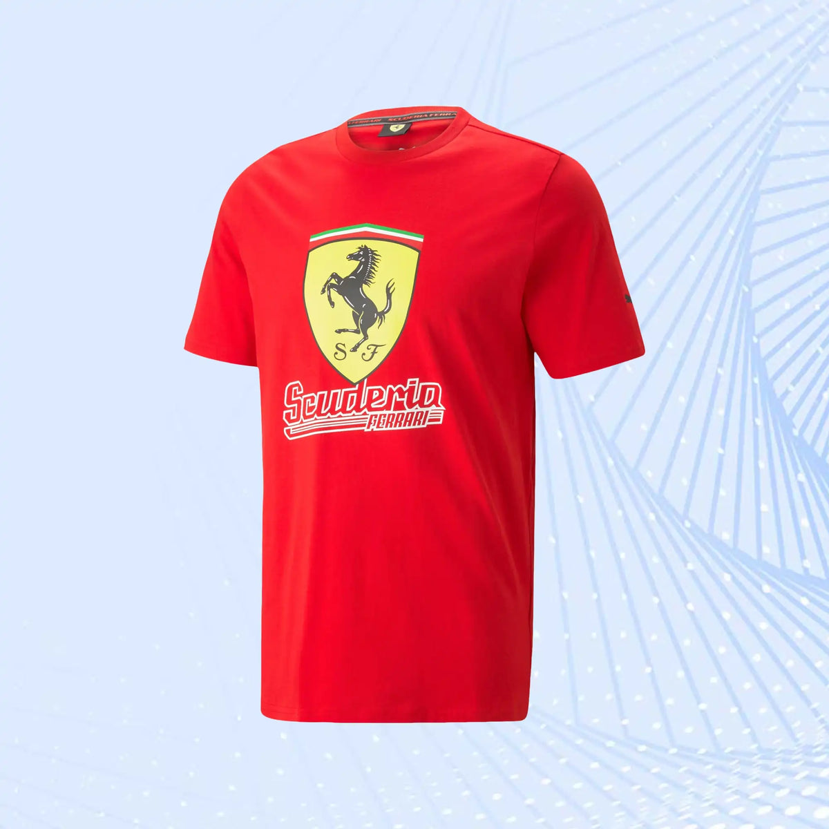 Scuderia Ferrari Race Big Shield T-Shirt Heritage by Puma- Red - view 2