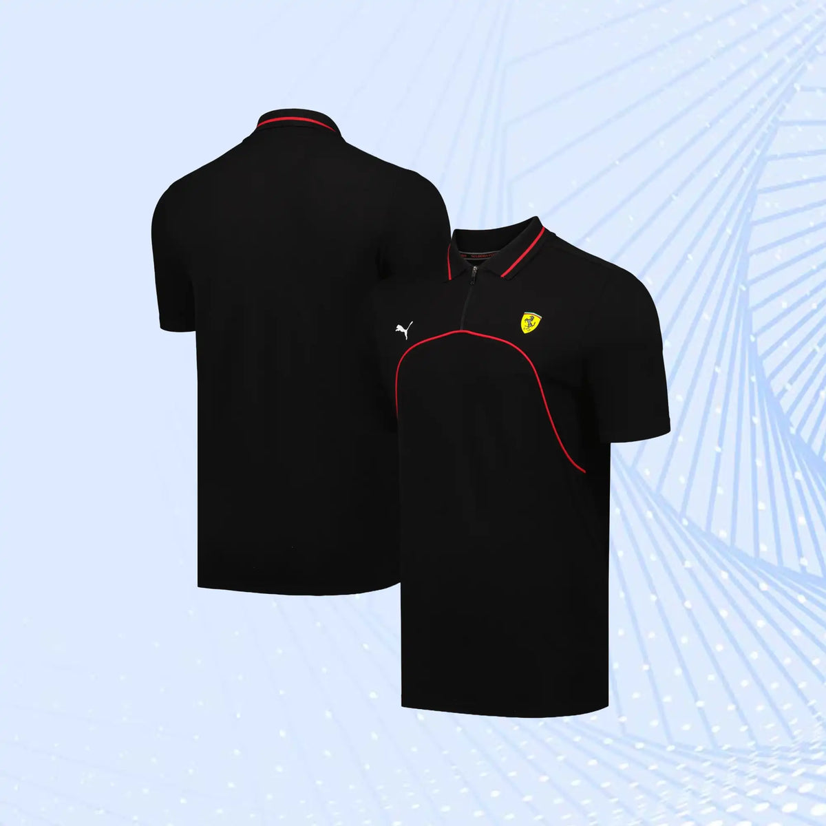 Scuderia Ferrari Race Polo by Puma- Black - view 1