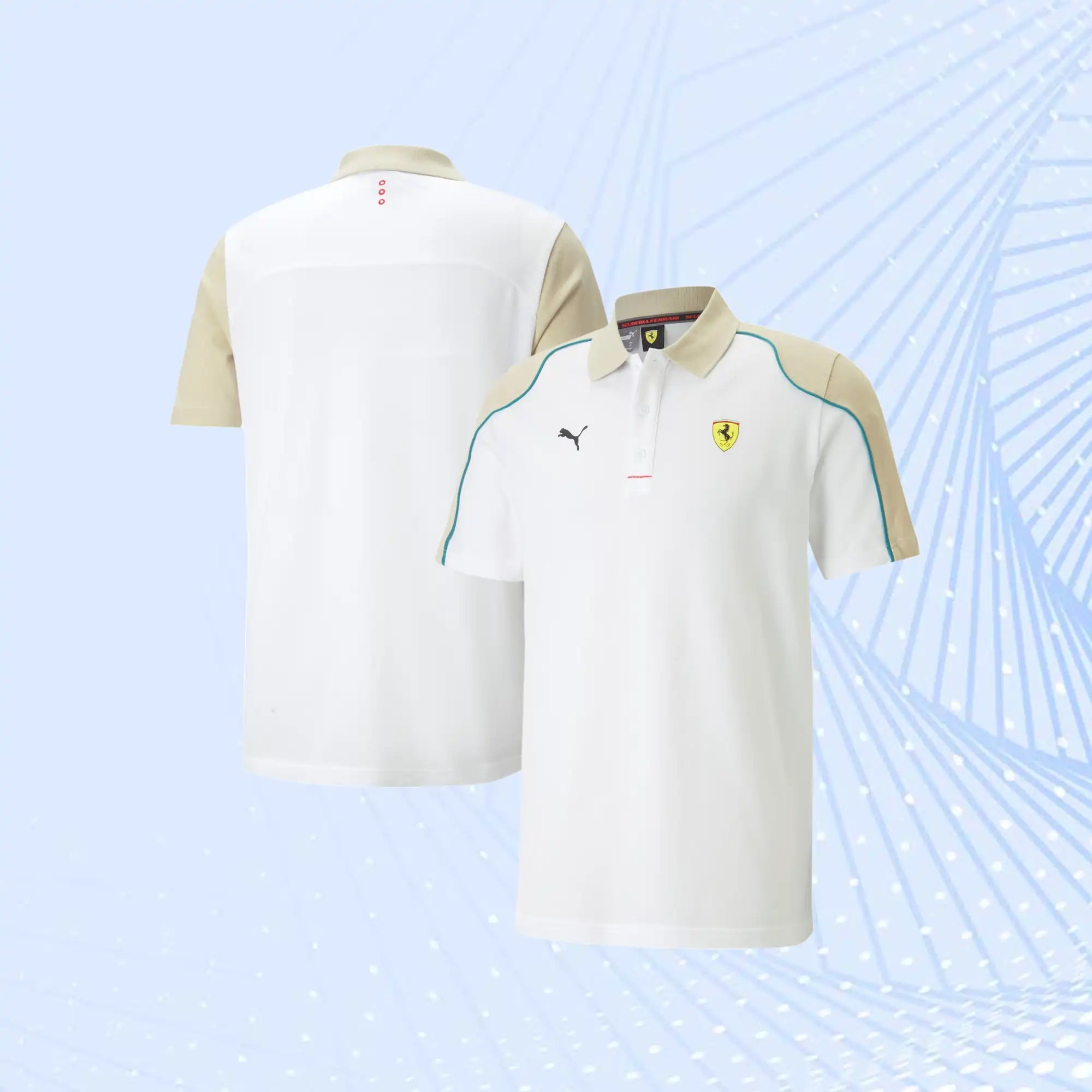 Scuderia Ferrari Race Polo by Puma- White - view 1
