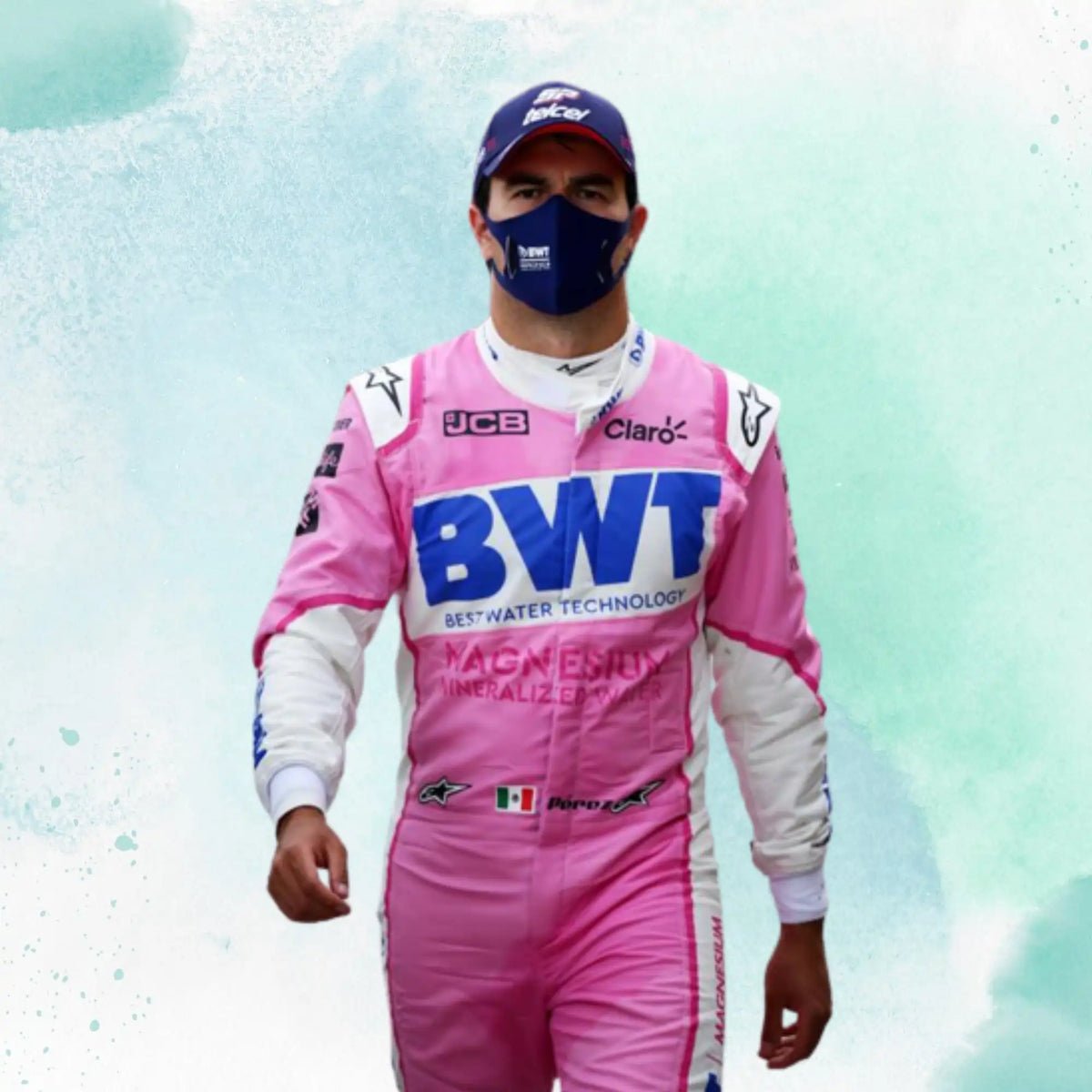 Sergio Perez 2020 BWT Racing F1 Team Race Suit Replica - view 1