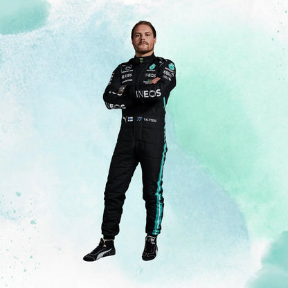 Valtteri Bottas 2021 Mercedes-AMG Petronas F1 Team Replica Racing Suit - view 3