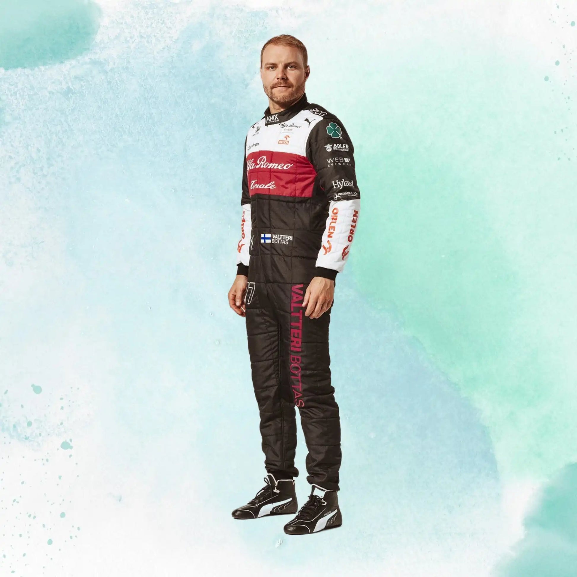 Valtteri Bottas 2022 F1 Team Alfa Romeo Replica Racing Suit - view 3