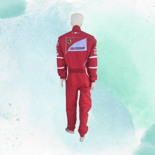 Vettel 2017 Embroidery Replica Race Suit Ferrari F1 - view 2