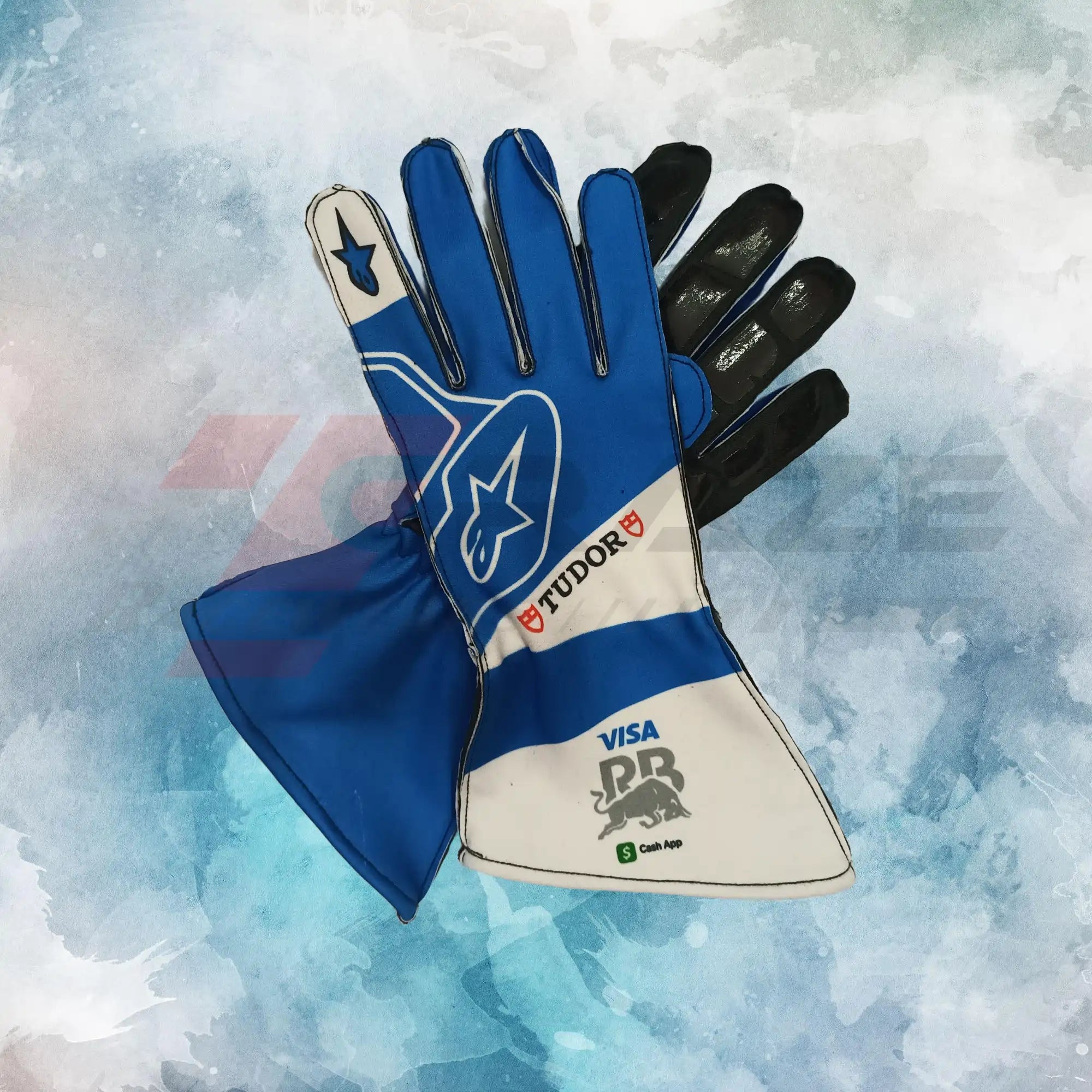 Visa RB F1 2024 Gloves / Visa Cash App RB Replica Race Gloves - view 1