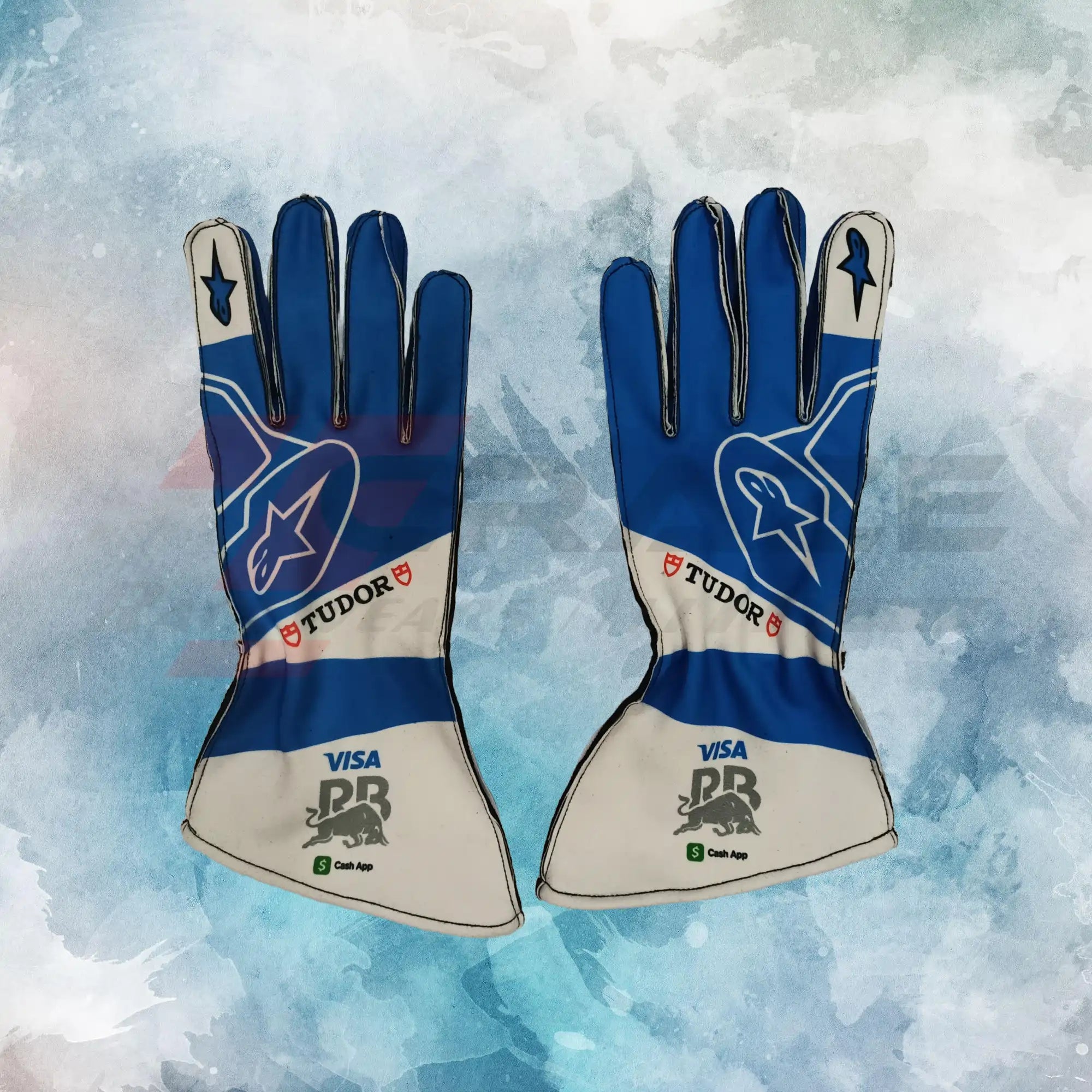 Visa RB F1 2024 Gloves / Visa Cash App RB Replica Race Gloves - view 4